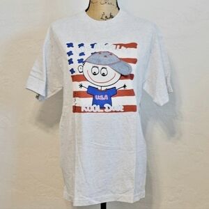 VTG Danny First Kool Kid Light Grey Unisex Short Sleeve Medium Shirt